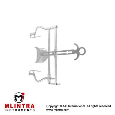 Balfour-Modell USA Retractor Complete With 1 Pair Each of Lateral Blades RT-906-06 and RT-906-08 and Central Blade RT-903-02 Stainless Steel, Spread 190 mm Balfour-Modell USA Retractor Complete With 1 Pair Each of Lateral Blades RT-906-06 and RT-906-08 and Central Blade RT-903-02 Stainless Steel, Spread 190 mm